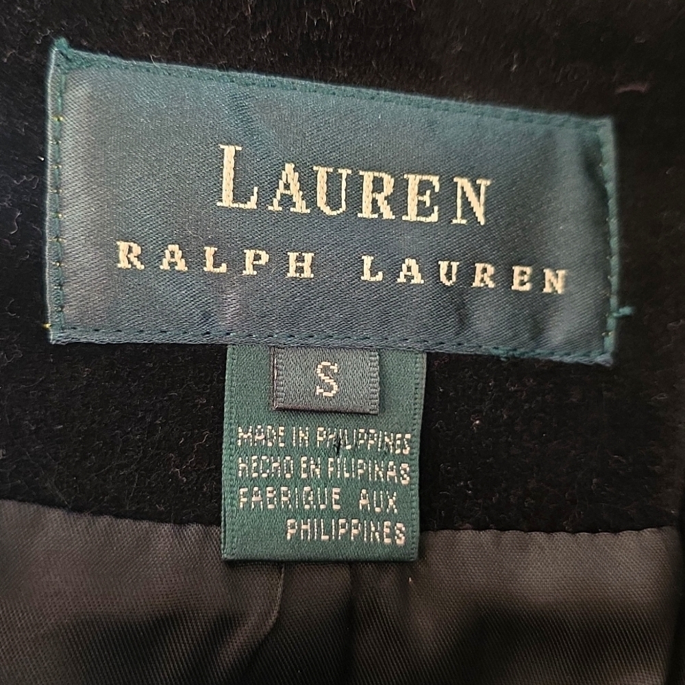 Lauren Ralph Lauren Black Velvet Blazer Dress Jacket One Button  Size Small - Picture 2 of 12